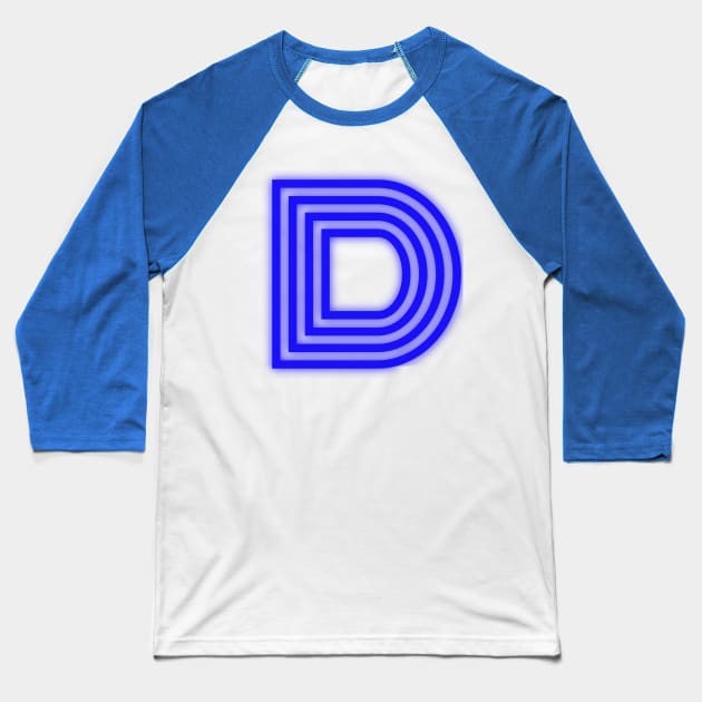 Letter D Letter Art Baseball T-Shirt by EKSU17